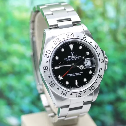 Cheap Fake Rolex Explorer II 16570 Caliber 3185 Automatic Movement 40x44mm Steel Case Mens/unisex Watch - Image 7