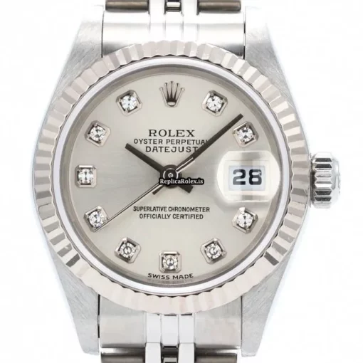 Nice Fakes Rolex Lady-datejust 79174g Caliber 2235 Automatic Movement 26mm Gold/steel Case Womens Watch - Image 2