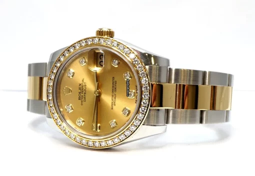 Ideal Clone Rolex Lady-datejust 178383 Caliber 2235 Automatic Movement 31mm Gold/steel Case Womens Watch - Image 2
