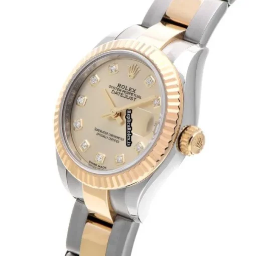 Defect Fake Rolex Lady-datejust 279173g Caliber 2236 Automatic Movement 28mm Steel Case Womens Watch - Image 2