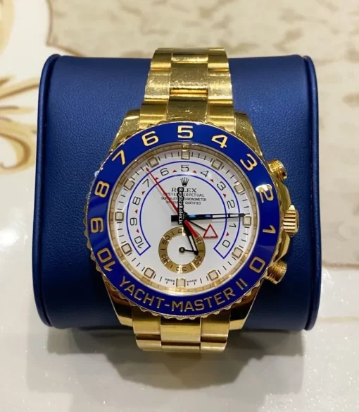 Quality Imitation Rolex Yacht-master II 116688 Caliber 4161 Manual Winding Movement 44mm Yellow Gold Case Mens/unisex Watch
