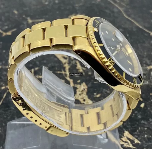 Perfect Copy Rolex Submariner Date 16618 Caliber 3135 Automatic Movement 40mm Yellow Gold Case Mens/unisex Watch - Image 10
