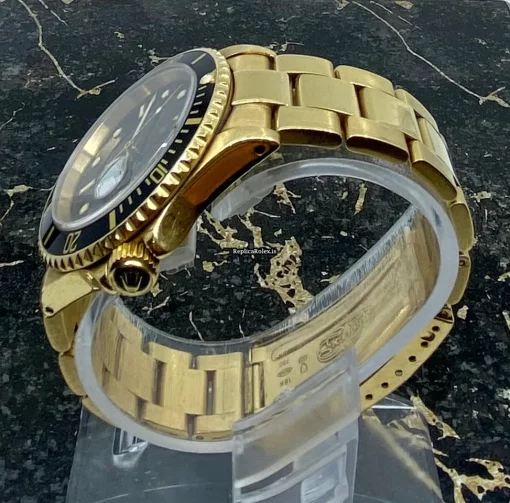 Perfect Copy Rolex Submariner Date 16618 Caliber 3135 Automatic Movement 40mm Yellow Gold Case Mens/unisex Watch - Image 5