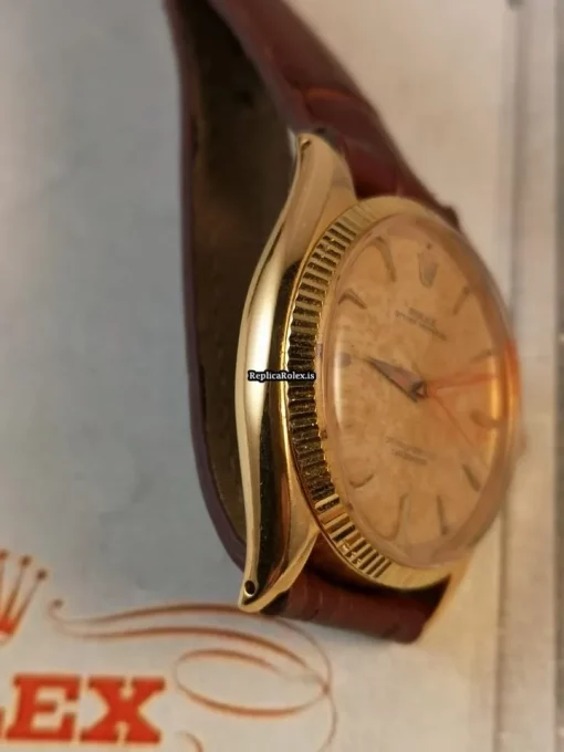 Lovely Replica Rolex Oyster Perpetual 6567 Caliber 1030 Automatic Movement 34mm Yellow Gold Case Mens/unisex Watch - Image 13