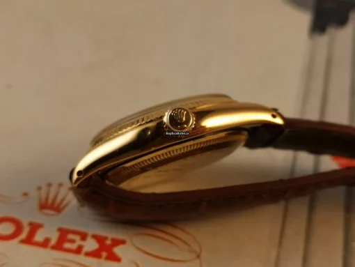 Lovely Replica Rolex Oyster Perpetual 6567 Caliber 1030 Automatic Movement 34mm Yellow Gold Case Mens/unisex Watch - Image 5