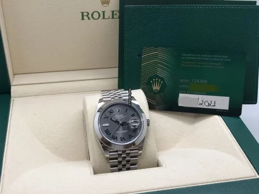 Design Fake Rolex Datejust 126300 Automatic Movement 41mm Steel Case Mens/unisex Watch - Image 9