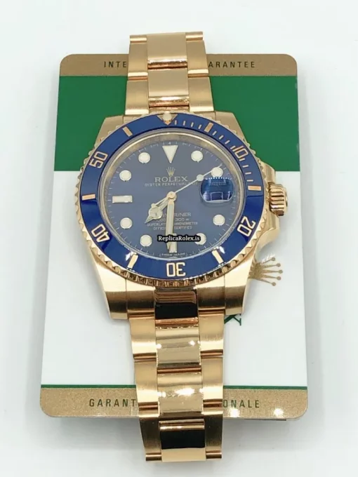 Incredible Fake Rolex Submariner Date 116618lb Caliber 3135 Automatic Movement 40mm Yellow Gold Case Mens/unisex Watch - Image 11