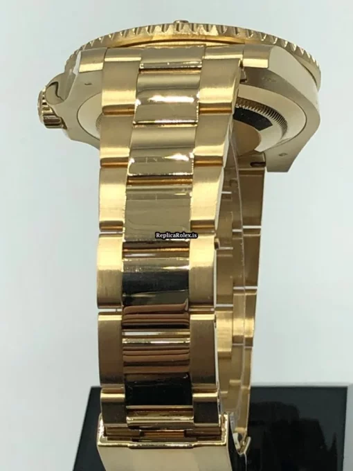 Incredible Fake Rolex Submariner Date 116618lb Caliber 3135 Automatic Movement 40mm Yellow Gold Case Mens/unisex Watch - Image 4