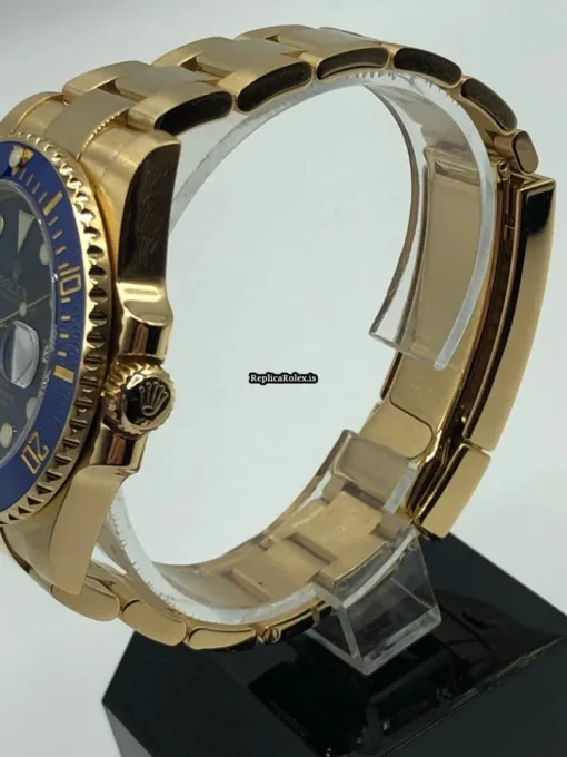 Incredible Fake Rolex Submariner Date 116618lb Caliber 3135 Automatic Movement 40mm Yellow Gold Case Mens/unisex Watch - Image 6