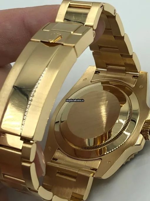 Incredible Fake Rolex Submariner Date 116618lb Caliber 3135 Automatic Movement 40mm Yellow Gold Case Mens/unisex Watch - Image 8