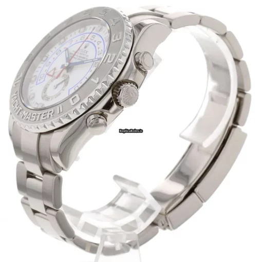 Exquisite Fake Rolex Yacht-master II 116689 Caliber 4161 Automatic Movement 44mm White Gold Case Mens/unisex Watch - Image 2