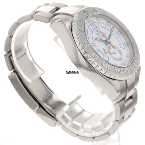 Exquisite Fake Rolex Yacht-master II 116689 Caliber 4161 Automatic Movement 44mm White Gold Case Mens/unisex Watch - Image 4