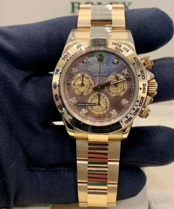Inexpensive Fake Rolex Daytona 116508 Caliber 4130 Automatic Movement 40mm Yellow Gold Case Mens/unisex Watch