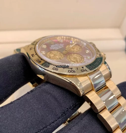 Inexpensive Fake Rolex Daytona 116508 Caliber 4130 Automatic Movement 40mm Yellow Gold Case Mens/unisex Watch - Image 4