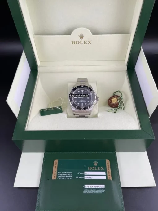 Appealing Replica Rolex Sea-dweller Deepsea 116660 Caliber 3135 Automatic Movement 44mm Steel Case Mens/unisex Watch - Image 6