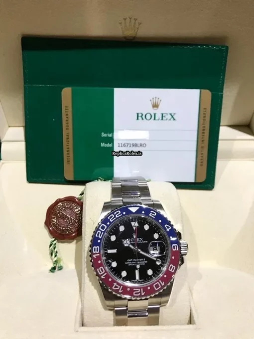 Mind-boggling Replica Rolex Gmt-master II 116719blro Caliber 3285 Automatic Movement 40mm White Gold Case Mens/unisex Watch - Image 3