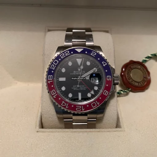 Mind-boggling Replica Rolex Gmt-master II 116719blro Caliber 3285 Automatic Movement 40mm White Gold Case Mens/unisex Watch - Image 7