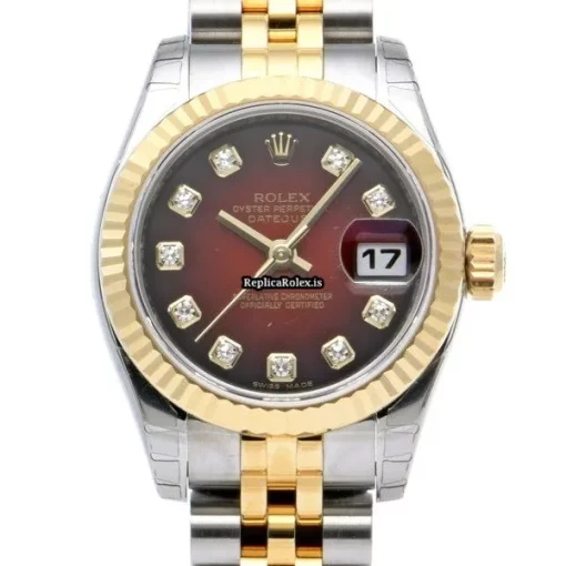 Inexpensive Replica Rolex Lady-datejust 179173g Automatic Movement 26mm Steel Case Womens Watch - Image 5