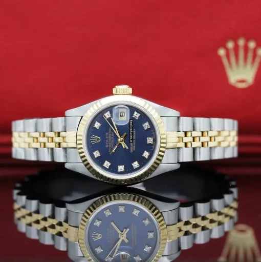 Special Replicas Rolex Lady-datejust 69173 Caliber 2135 Automatic Movement 26x42mm Gold/steel Case Womens Watch