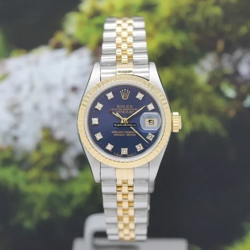 Special Replicas Rolex Lady-datejust 69173 Caliber 2135 Automatic Movement 26x42mm Gold/steel Case Womens Watch - Image 2