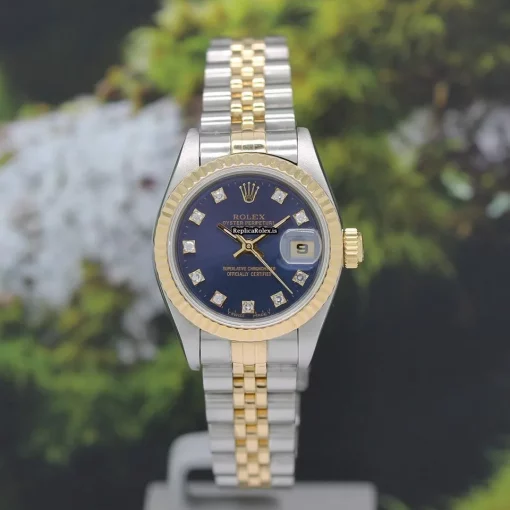 Special Replicas Rolex Lady-datejust 69173 Caliber 2135 Automatic Movement 26x42mm Gold/steel Case Womens Watch - Image 4