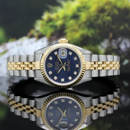 Special Replicas Rolex Lady-datejust 69173 Caliber 2135 Automatic Movement 26x42mm Gold/steel Case Womens Watch - Image 5