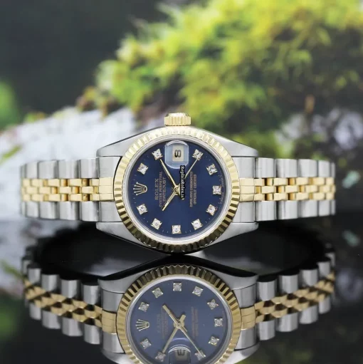 Special Replicas Rolex Lady-datejust 69173 Caliber 2135 Automatic Movement 26x42mm Gold/steel Case Womens Watch - Image 6