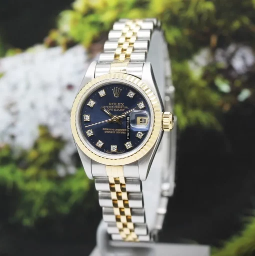 Special Replicas Rolex Lady-datejust 69173 Caliber 2135 Automatic Movement 26x42mm Gold/steel Case Womens Watch - Image 9