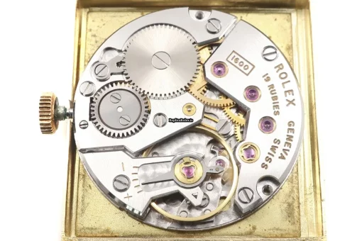 Fantastic Clone Rolex Cellini 4014 Caliber 1600 Manual Winding Movement 28.5x22.5mm Yellow Gold Case Mens/unisex Watch - Image 12