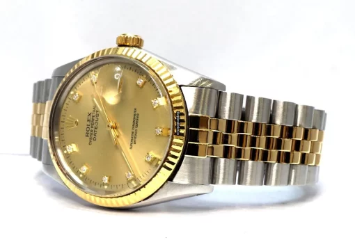 Discount Fake Rolex Datejust 16013 Caliber 3035 Automatic Movement 36mm Gold/steel Case Mens/unisex Watch - Image 6
