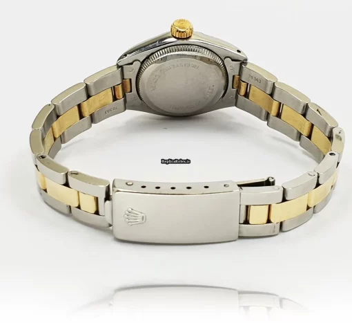 Remarkable Replica Rolex Oyster Perpetual 6724 Automatic Movement 26mm Yellow Gold Case Womens Watch - Image 6