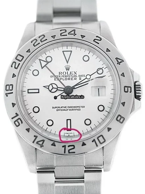 1:1 Clone Rolex Explorer II 16570 Automatic Movement 40mm Steel Case Watch - Image 3