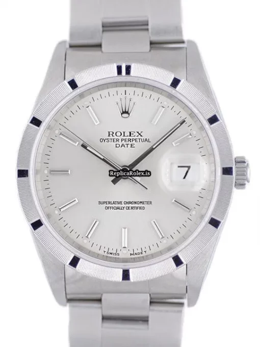 Well Made Knockoff Rolex Oyster Perpetual Date 15210 Caliber 3135 Automatic Movement 34mm Steel Case Watch
