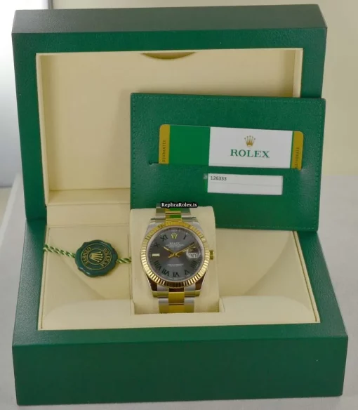 Exquisite Fake Rolex Datejust 126333 Caliber 3235 Automatic Movement 41mm Gold/steel Case Mens/unisex Watch - Image 7