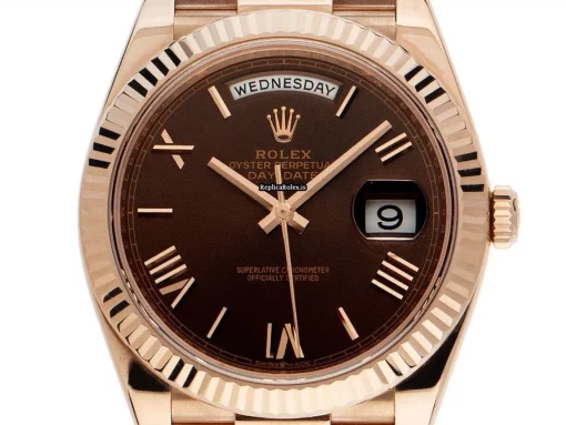 Fabulous Replica Rolex Day-date 40 228235 Caliber 3255 Automatic Movement 40mm Rose Gold Case Mens/unisex Watch