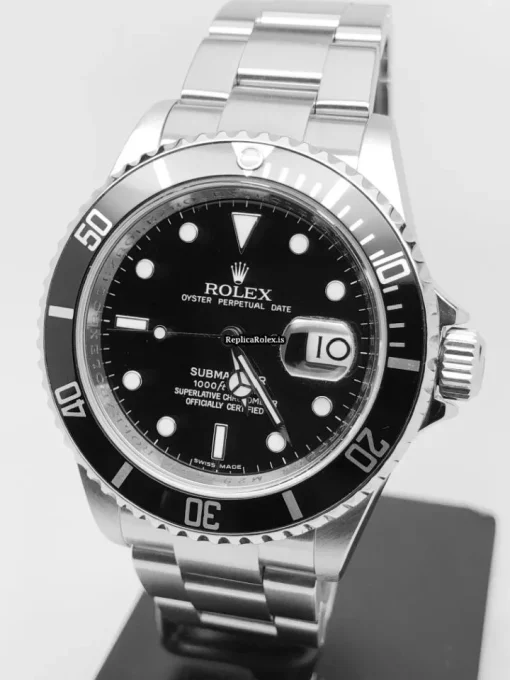 Suitable Replica Rolex Submariner Date 16610 Caliber 3135 Automatic Movement 40mm Steel Case Mens/unisex Watch - Image 12