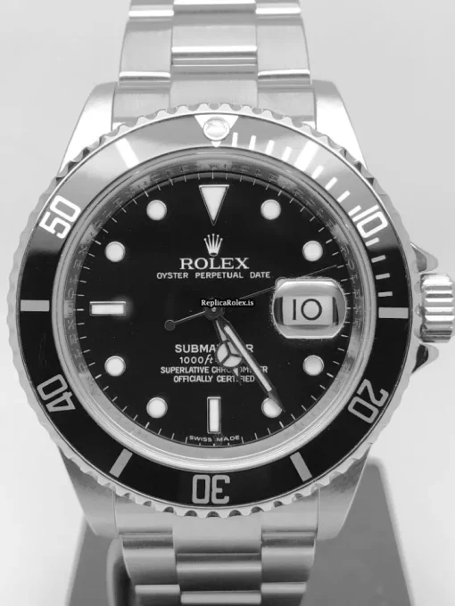 Suitable Replica Rolex Submariner Date 16610 Caliber 3135 Automatic Movement 40mm Steel Case Mens/unisex Watch - Image 14