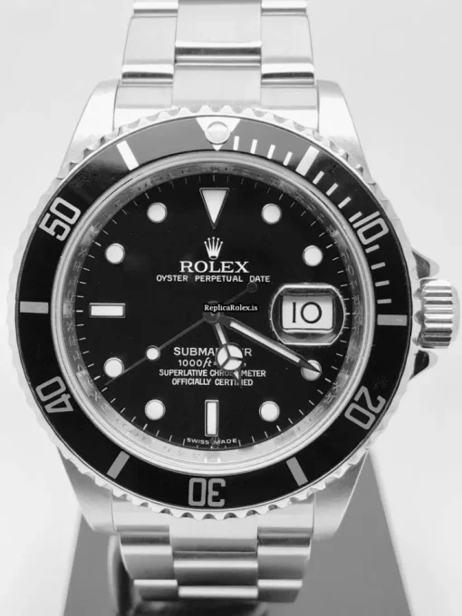 Suitable Replica Rolex Submariner Date 16610 Caliber 3135 Automatic Movement 40mm Steel Case Mens/unisex Watch - Image 3