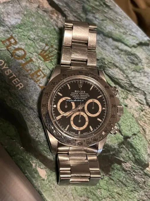 Pleasing Fake Rolex Daytona 16520 Zenith El Primero Caliber 4030 Automatic Movement 40mm Steel Case Mens/unisex Watch - Image 12