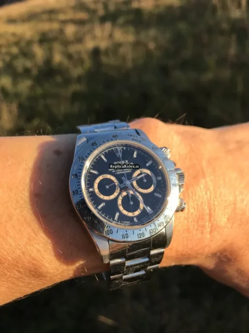 Pleasing Fake Rolex Daytona 16520 Zenith El Primero Caliber 4030 Automatic Movement 40mm Steel Case Mens/unisex Watch - Image 8