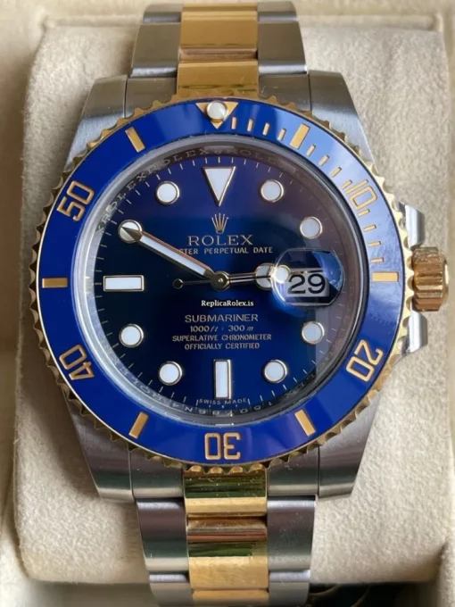 Good Copies Rolex Submariner Date 116613 Caliber 3135 Automatic Movement 40mm Gold/steel Case Mens/unisex Watch - Image 6