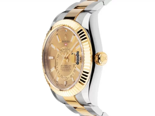 Defect Knockoff Rolex Sky-dweller 326933 Caliber 9001 Automatic Movement 42mm Steel Case Mens/unisex Watch - Image 2