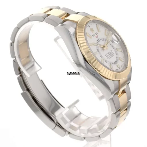 Appealing Copy Rolex Sky-dweller 326933 Caliber 9001 Automatic Movement 42mm Gold/steel Case Mens/unisex Watch - Image 4