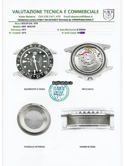 Epic Replica Rolex Gmt-master 1675 Automatic Movement 40mm Steel Case Watch - Image 5