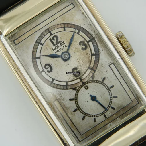 Incredible Replica Rolex Prince 1862 Manual Winding Movement 20x36mm Yellow Gold Case Mens/unisex Watch - Image 2