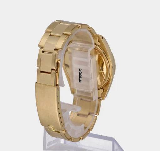 Defect Replica Rolex Oyster Perpetual Date 1500 Caliber 1570 Automatic Movement 34mm Yellow Gold Case Mens/unisex Watch - Image 8