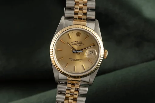 Awesome Replica Rolex Datejust 16233 Caliber 3135 Automatic Movement 36mm Gold/steel Case Mens/unisex Watch