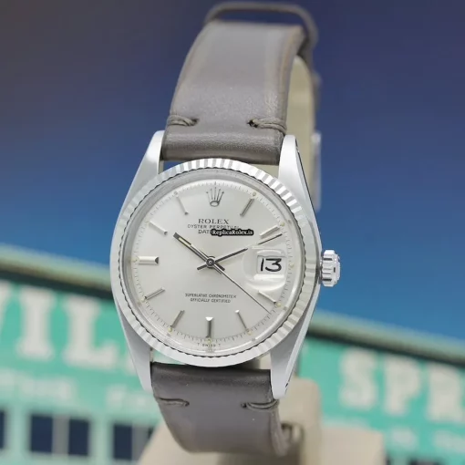 Unique Replica Rolex Datejust 1601 Caliber 1570 Automatic Movement 36x42mm Steel Case Mens/unisex Watch - Image 9