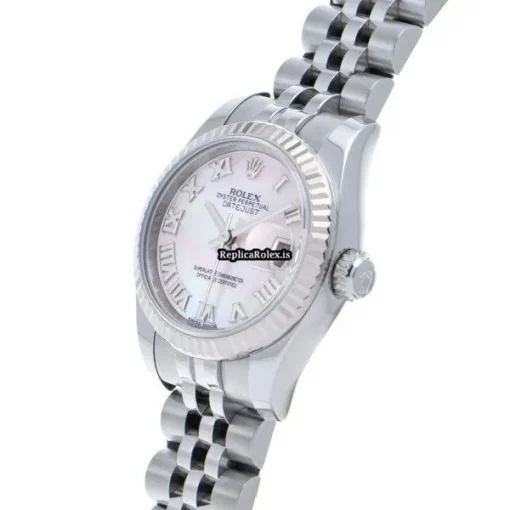 Mind-boggling Copy Rolex Lady-datejust 179174nr Automatic Movement 26mm Steel Case Womens Watch - Image 2
