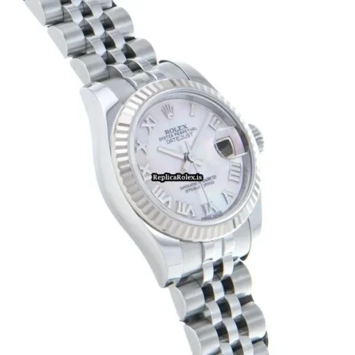 Mind-boggling Copy Rolex Lady-datejust 179174nr Automatic Movement 26mm Steel Case Womens Watch - Image 3